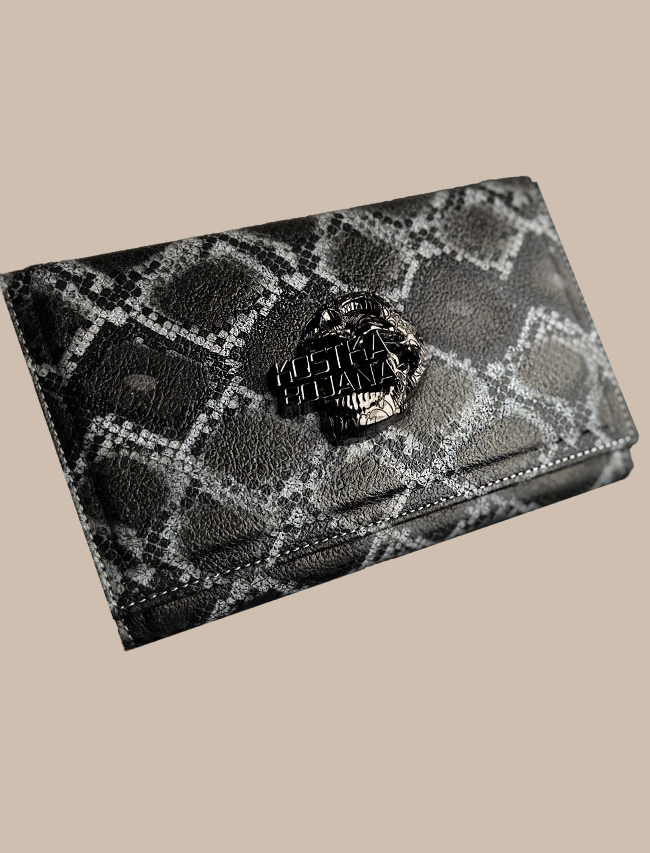 Brush Bag Gray Snake